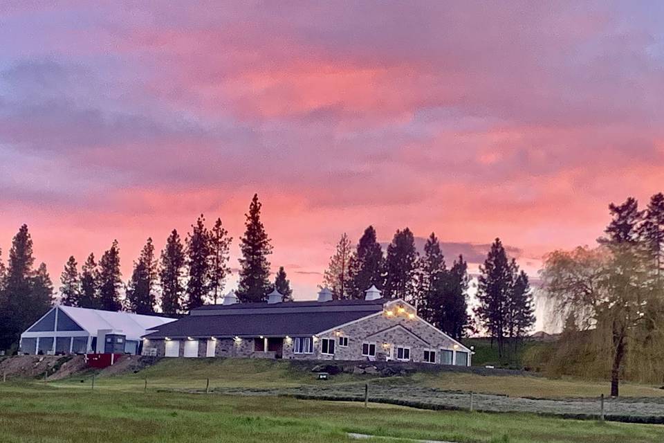Sunset over Lavender Manor