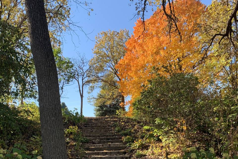 The grand stone staircase