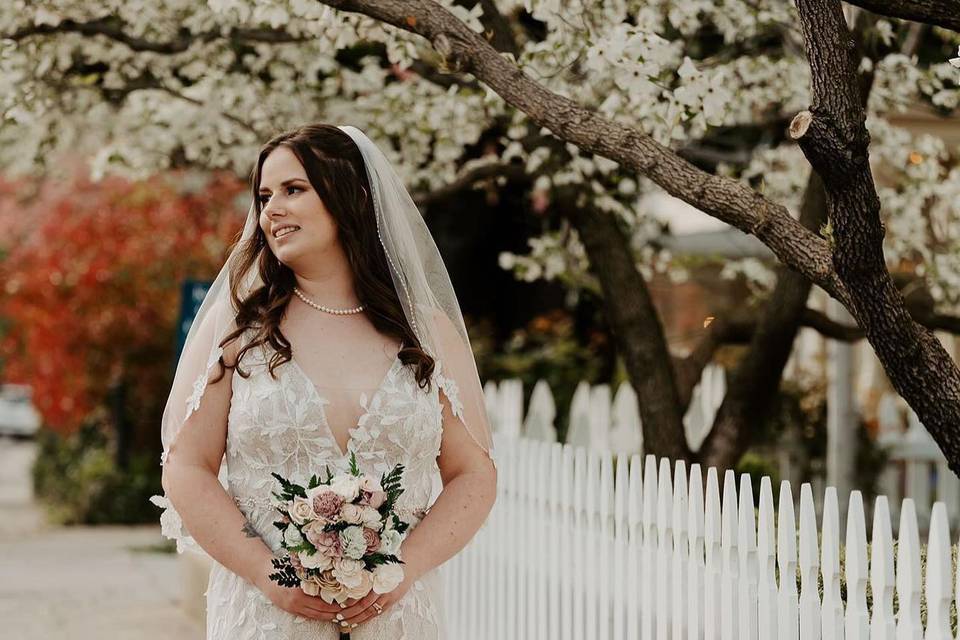 Beautiful newlywed