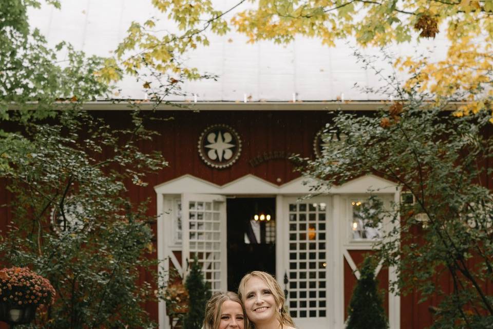 Wedding photo in front