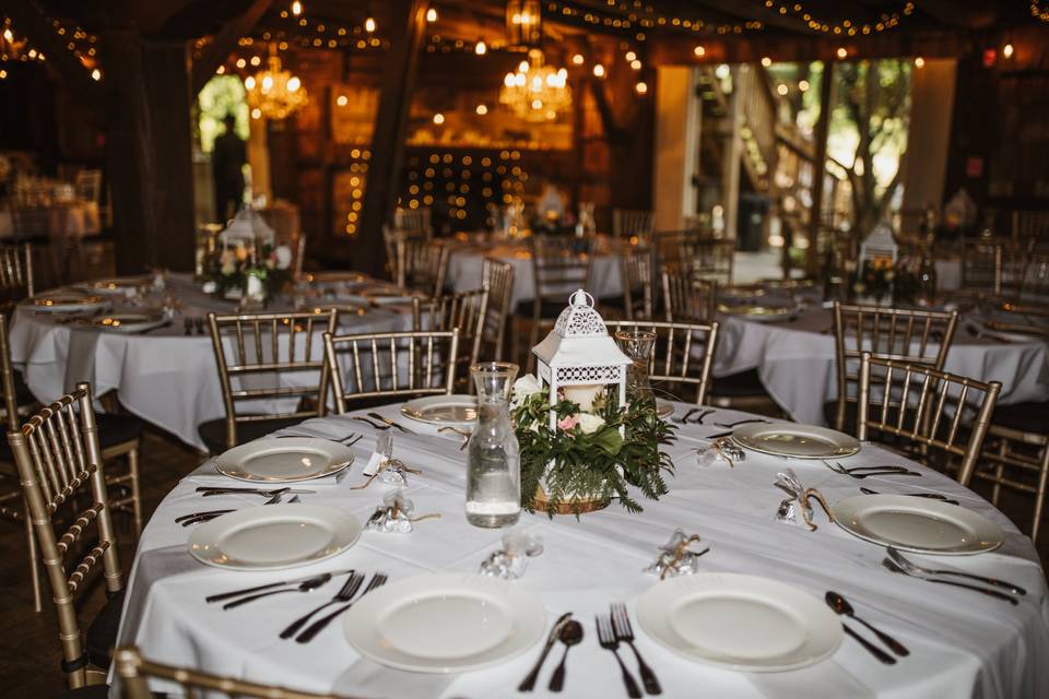 Dining table lower level barn