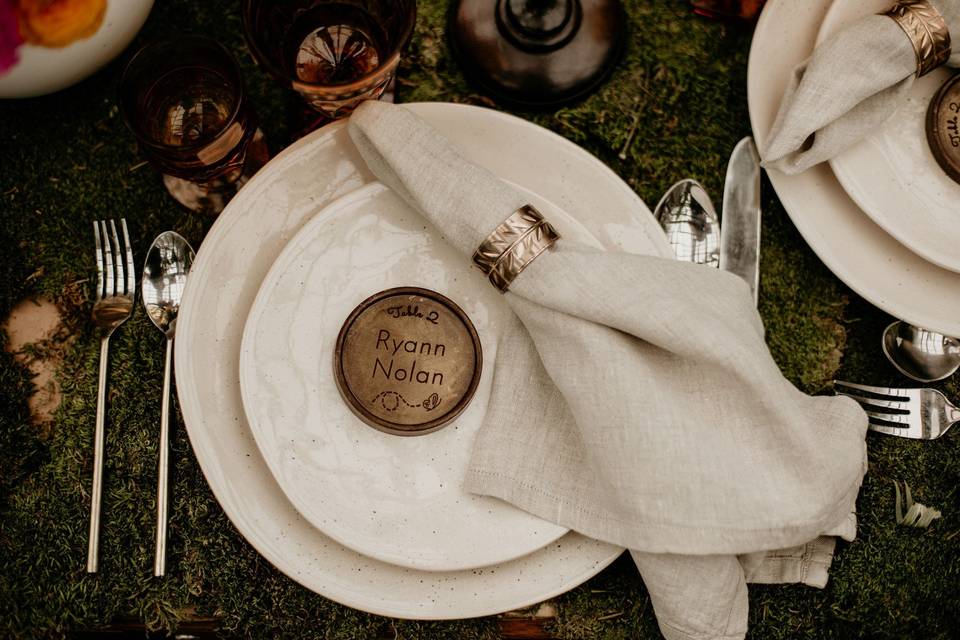 Engraved Chocolate Escort Card