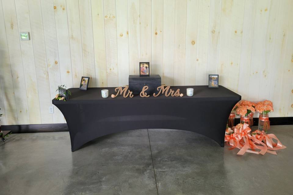 Gift & card table
