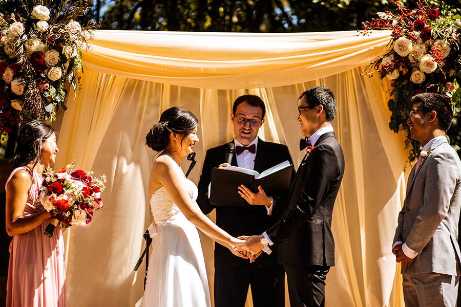 The ceremony arch