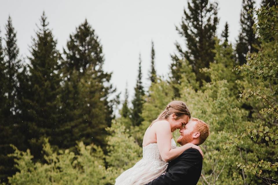 Bride and Groom Happy Jack