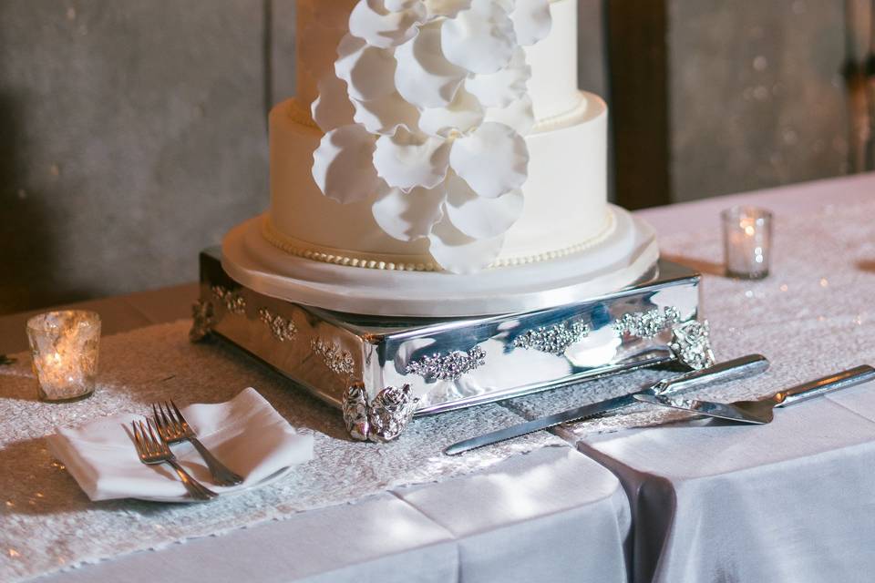 Four tier wedding cake