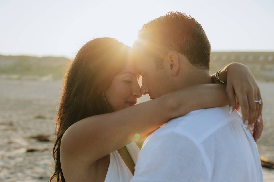 Golden engagement session