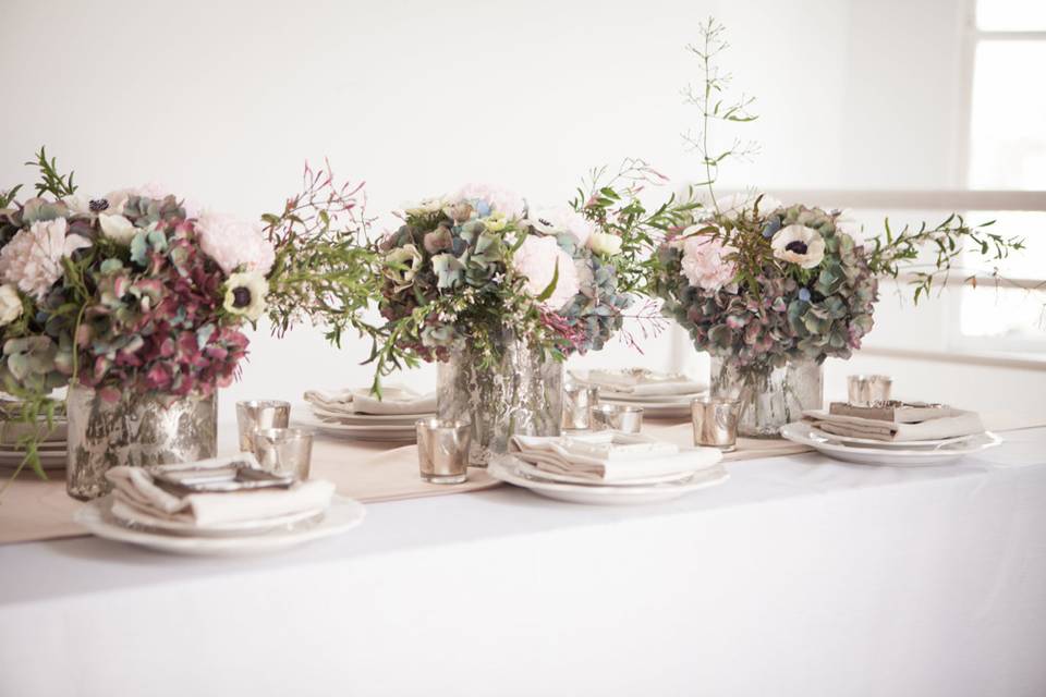 Dull colored centerpieces