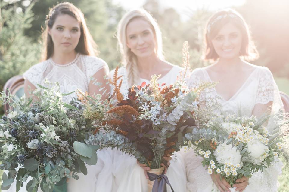 Leafy bouquets