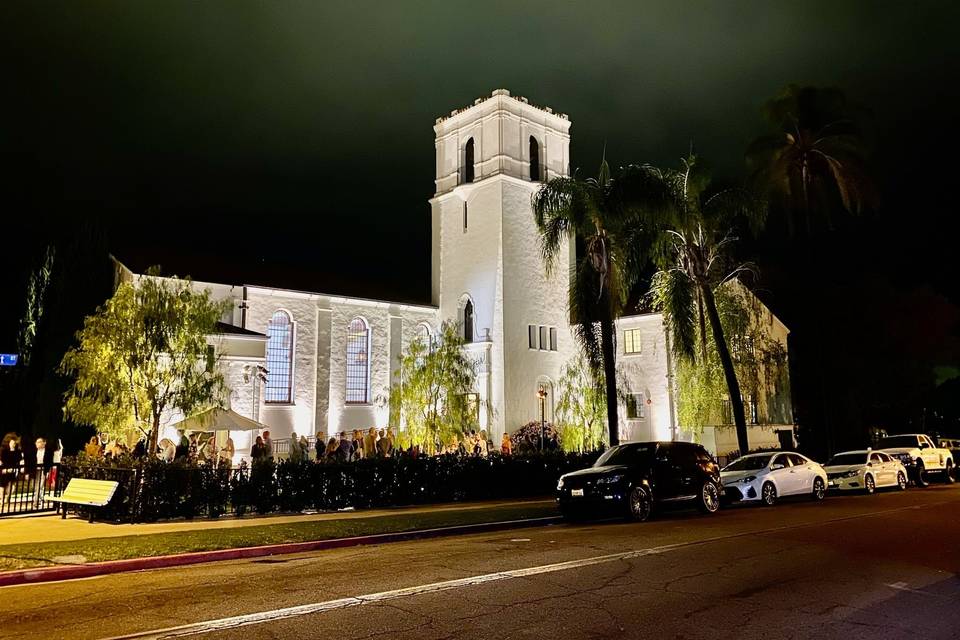 The Exterior at night