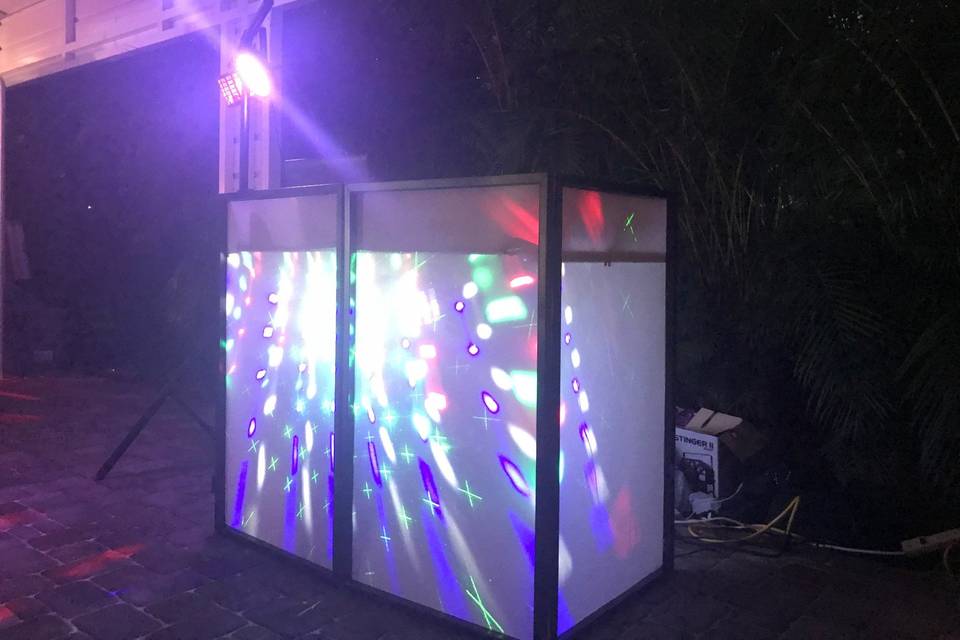 Eye-catching DJ booth