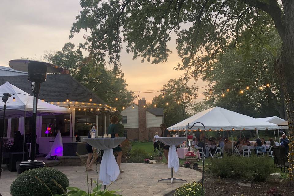 Backyard Wedding Reception