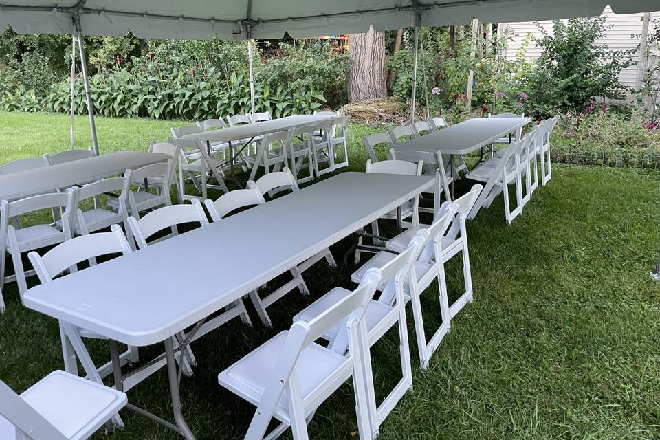 Tents Tables Chairs