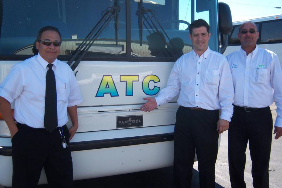 ATC Buses Team and bus