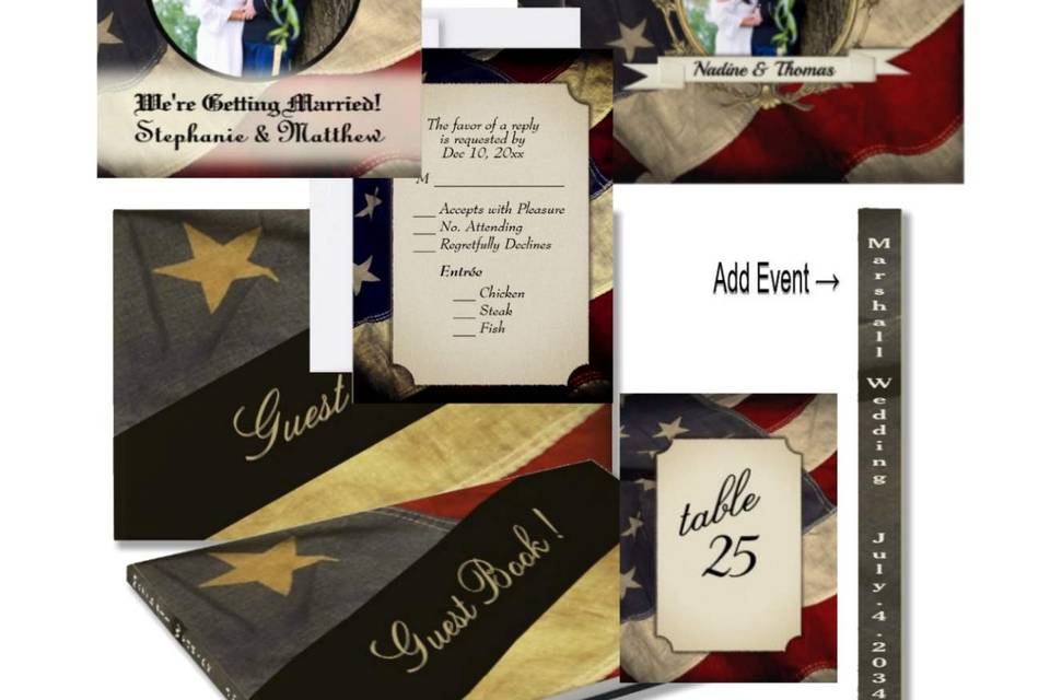 American Flag Wedding Suite