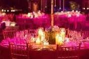 Table setting with  centerpiece