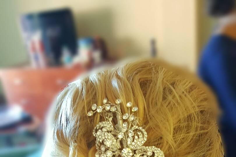 Bridal updo  hairstyle