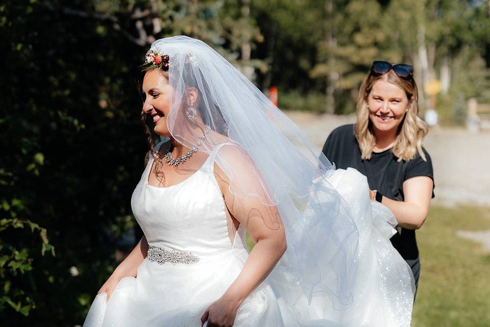 Walking my bride to the aisle