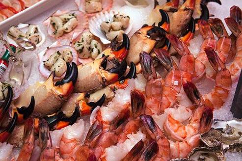 Seafood presentation