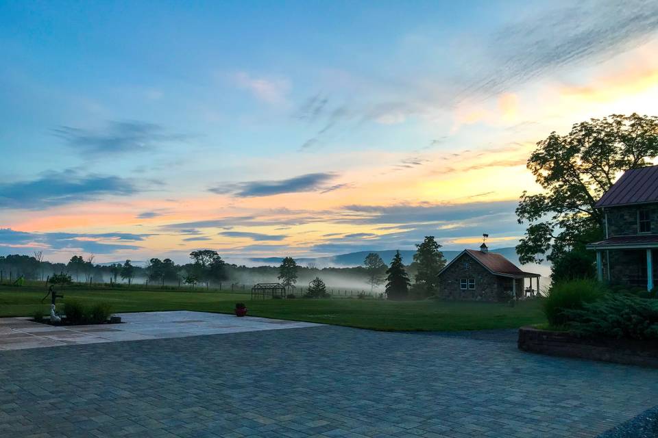 Barn courtyard view