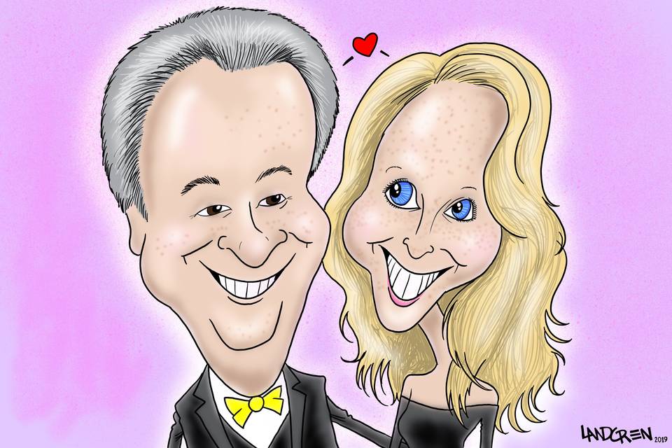 IPad gift caricature one