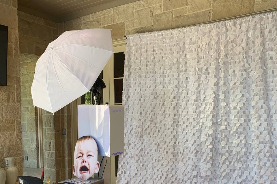 White Circles Backdrop