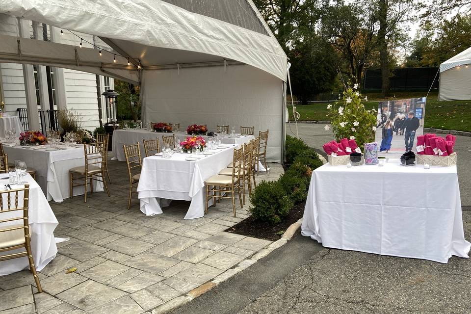 Outdoor rehearsal dinner