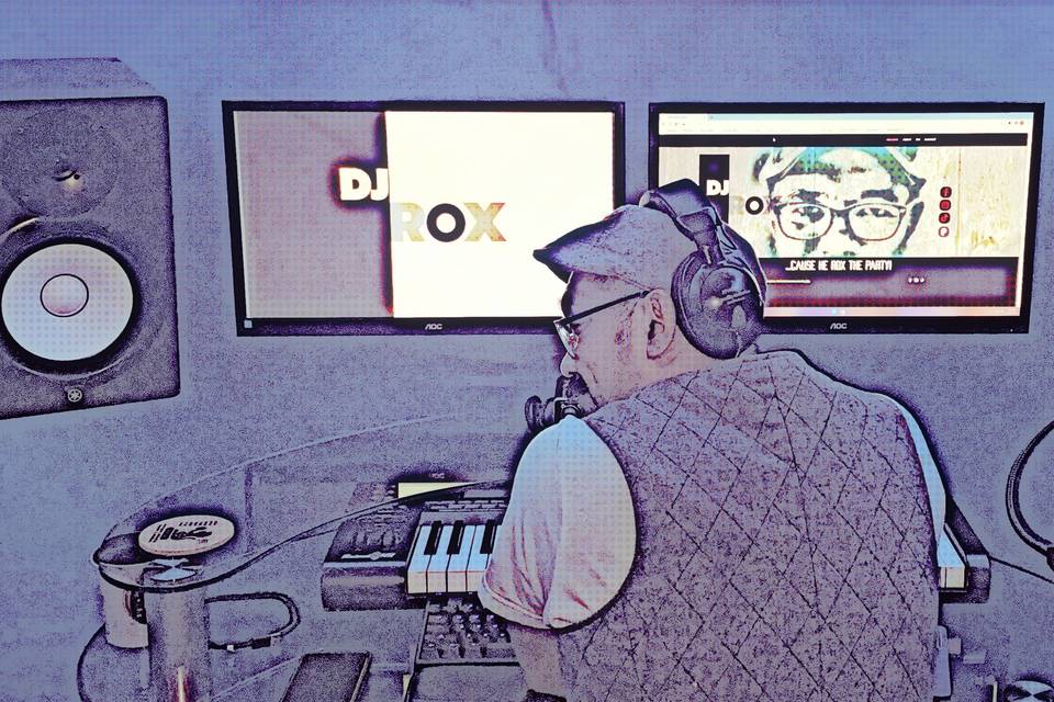 DJ Rox at the studio