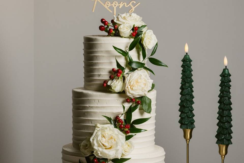 Spatula with flower cascade