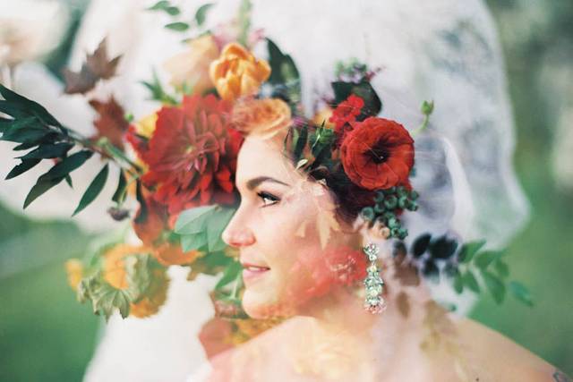 Our Maui Bride - Double Exposure - married at the Maui Villa, Calasa Olive Farm , Kula