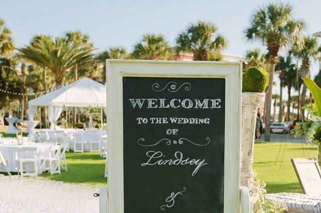 Wedding signage