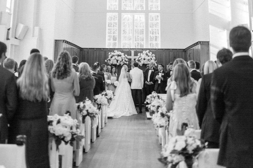 Seaside chapel ceremony