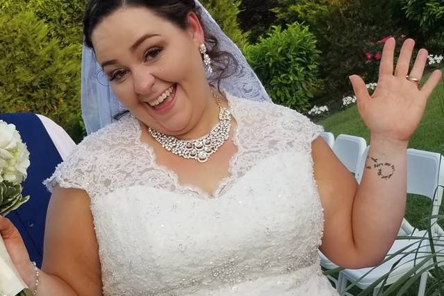 Happy bride