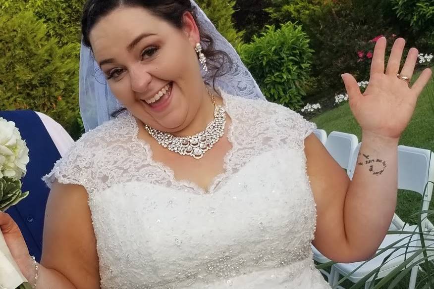 Happy bride