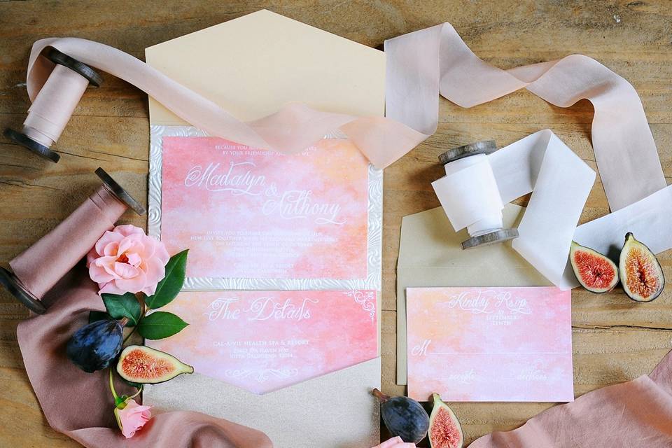 Watercolor Wedding Invitation