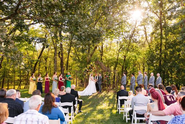 Ceremony at the arbor