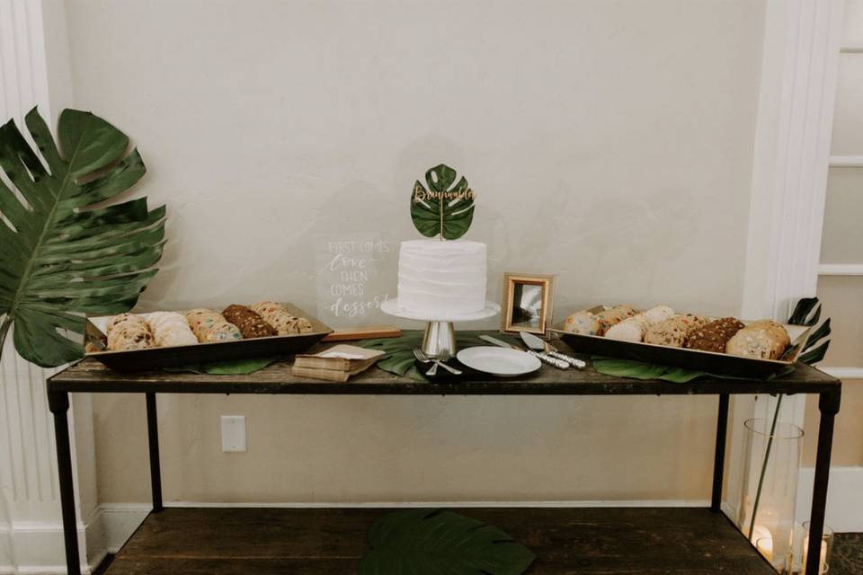 Dessert table