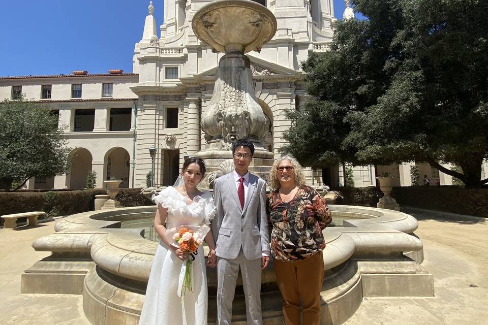 Marriage at Pasadena City Hall