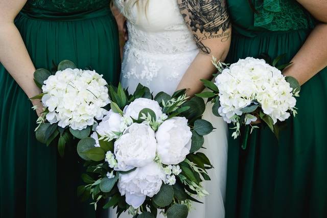 Bride with Sisters