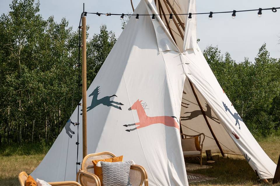 Teepee welcome