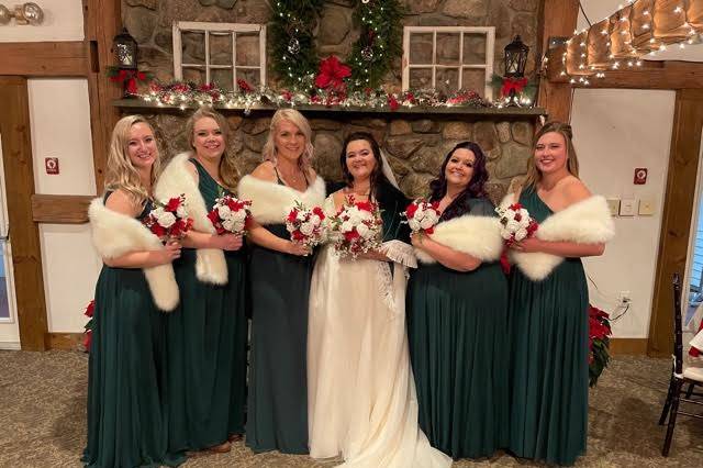 Bride with her Bridesmaids