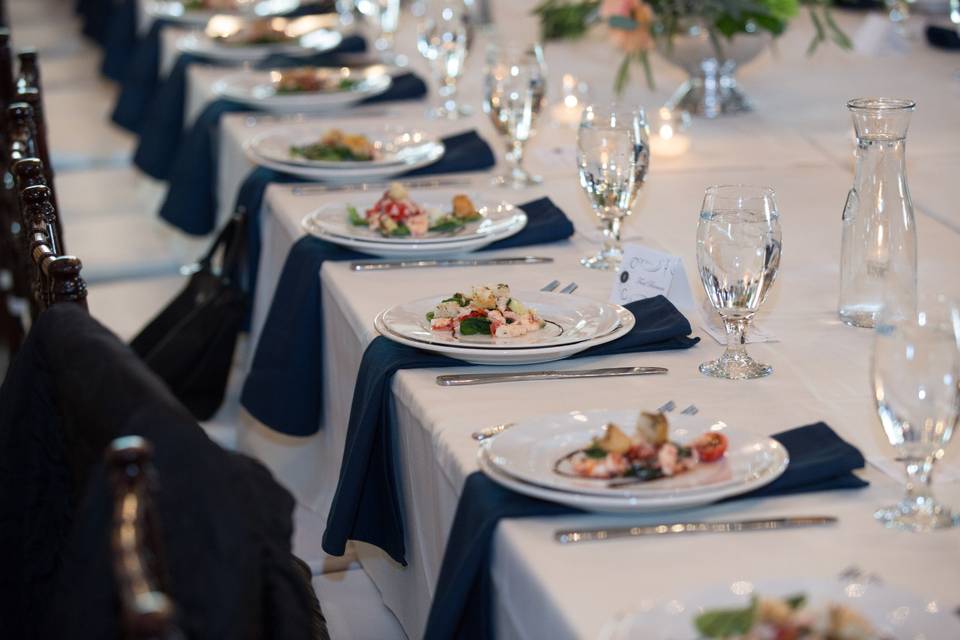 Salads on table