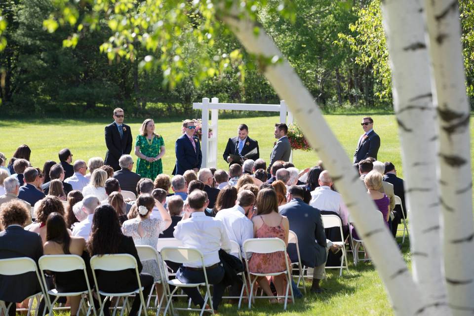 Outdoor wedding