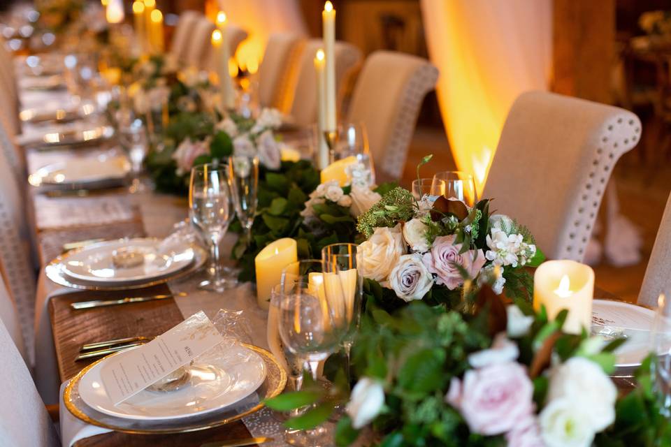 Head table arrangement