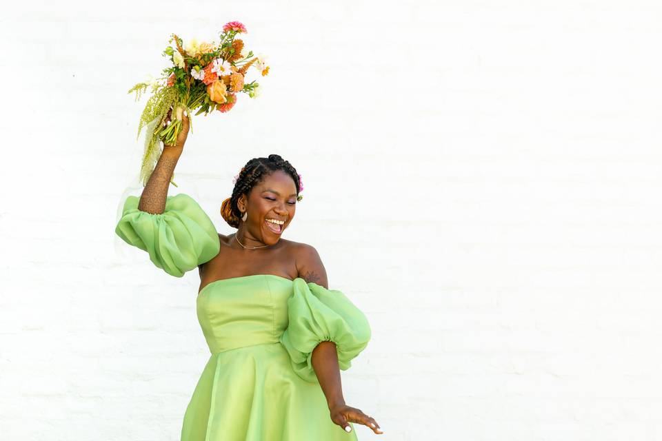 Joyful Bridal Portrait