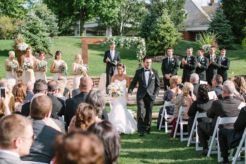 Couple's recessional