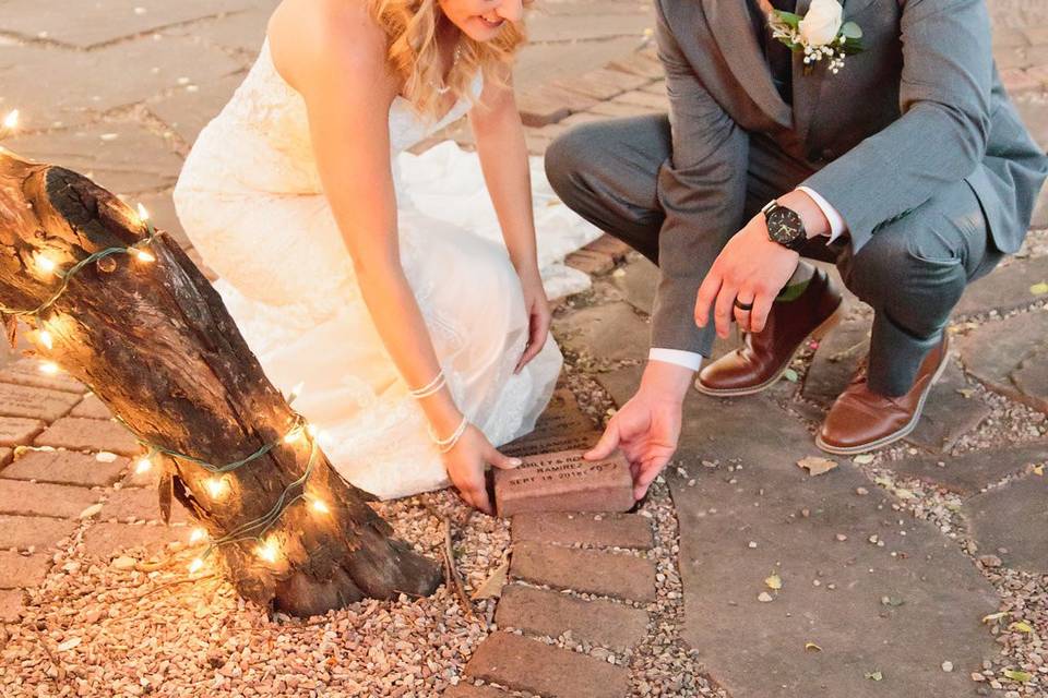 Placing the brick