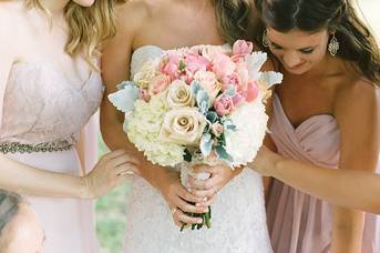 Bride with bouquet