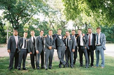 Groom with groomsmen