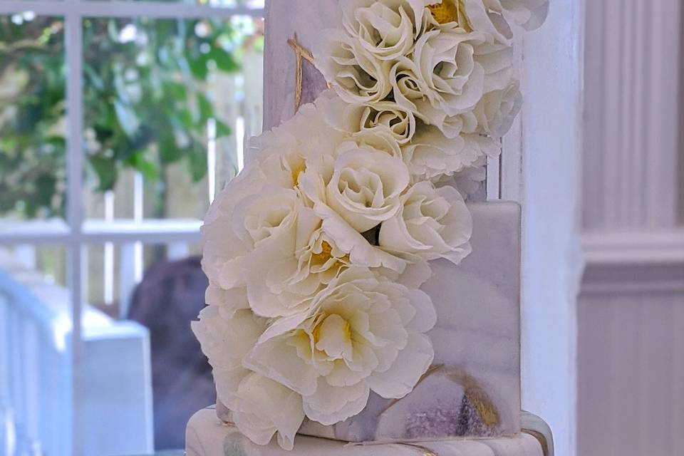 Ivory Floral and Marble